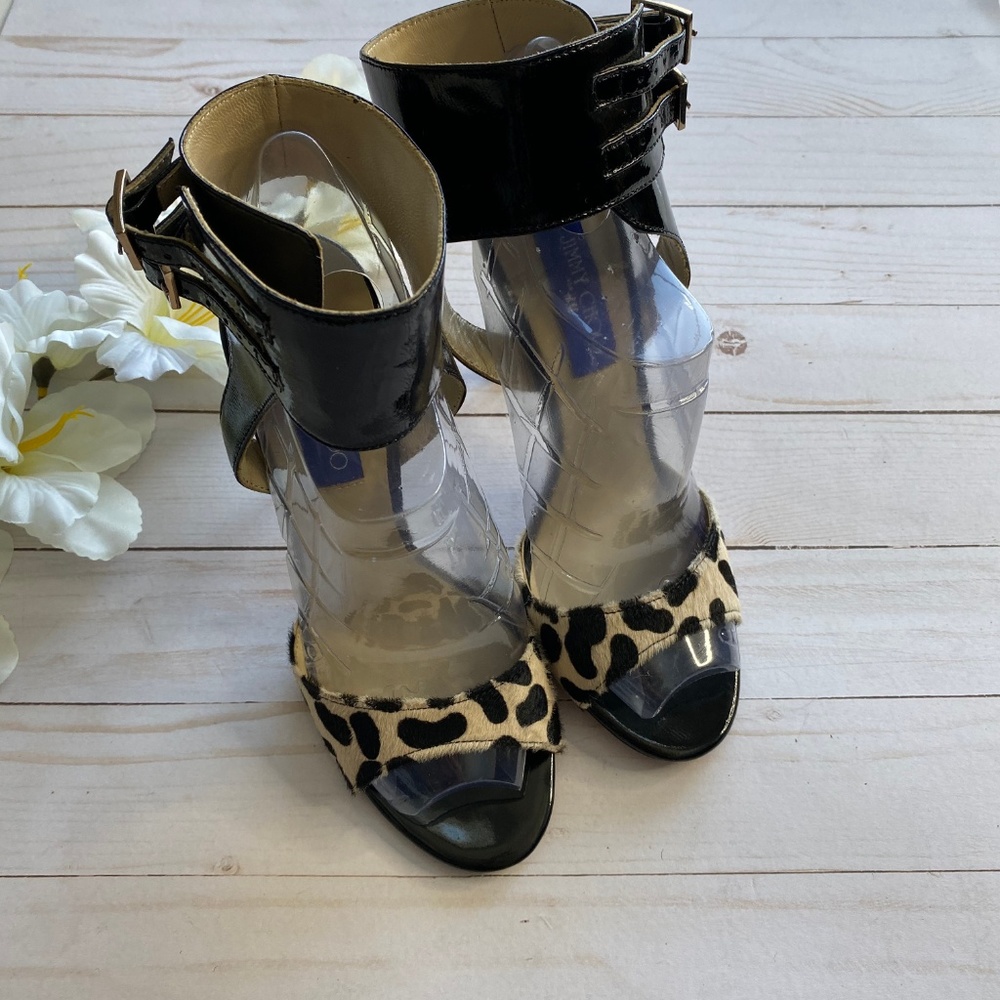 Jimmy Choo + HM Patent Leather Animal Print Heels_6